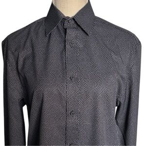 Society of Threads No Iron 4 Way Slim Fit in Blue Shirt Size Small NWT